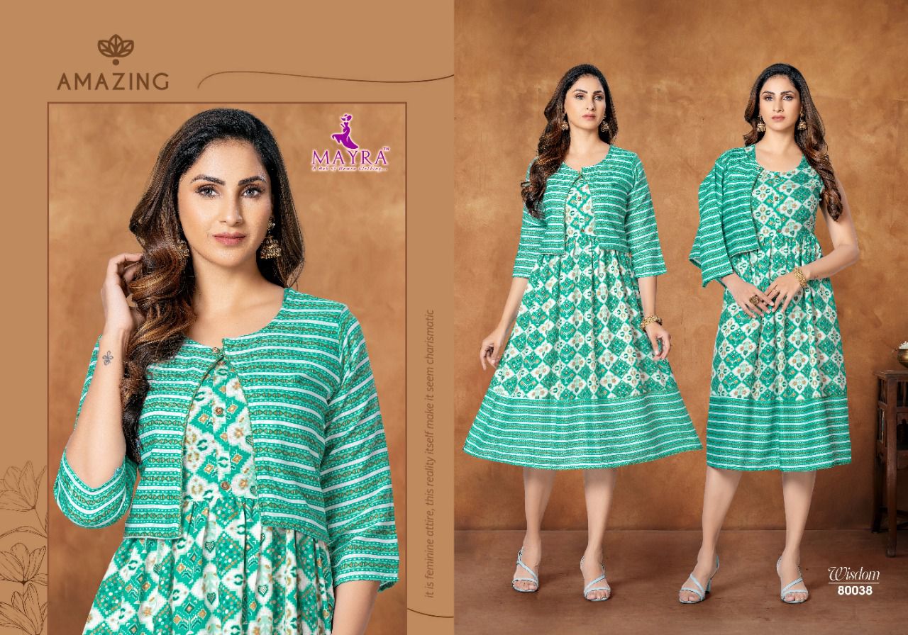 Mayra Wisdom New Fancy Ethnic Wear Printed Kurti Collection